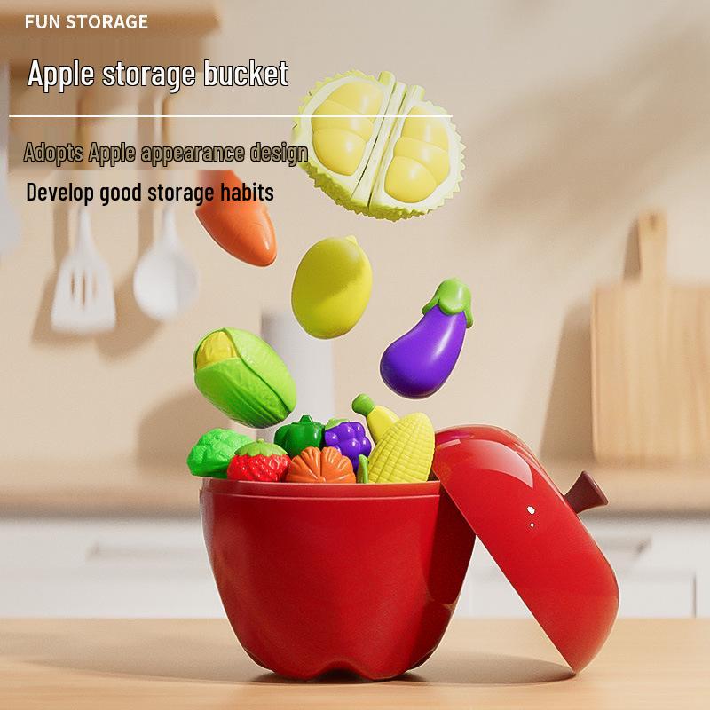Kids' Educational Pretend Play Fruit & Veggie Cutting Set