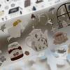 Light Retro Salt Style Journal Washi Tape - 'Field Afternoon Tea' PET Design