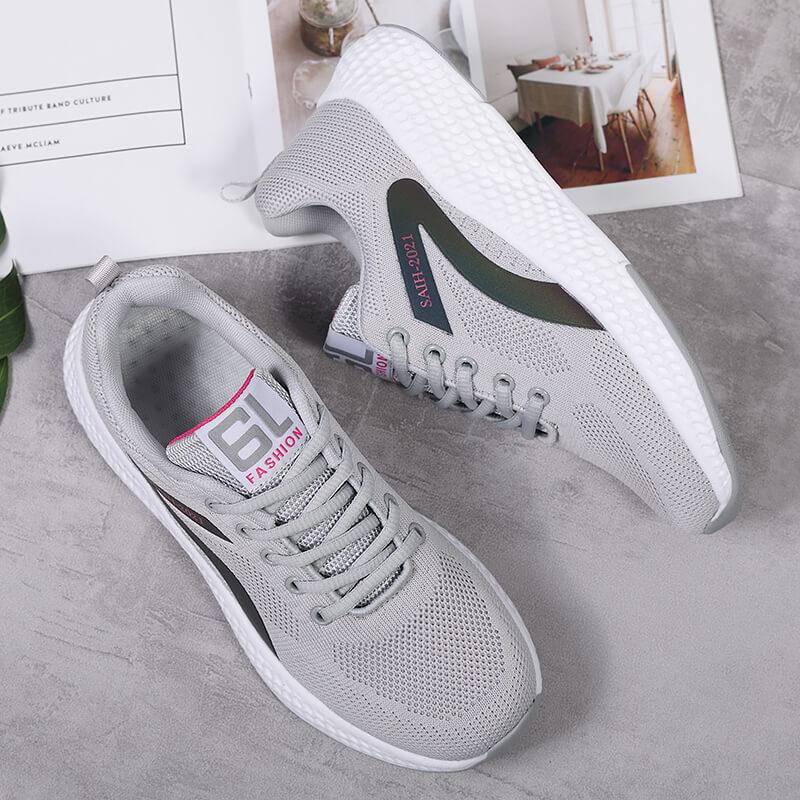 Knitted Mesh Women Running Shoes Light Breathable Casual Sneakers Non-slip Outdoor Sports Shoes