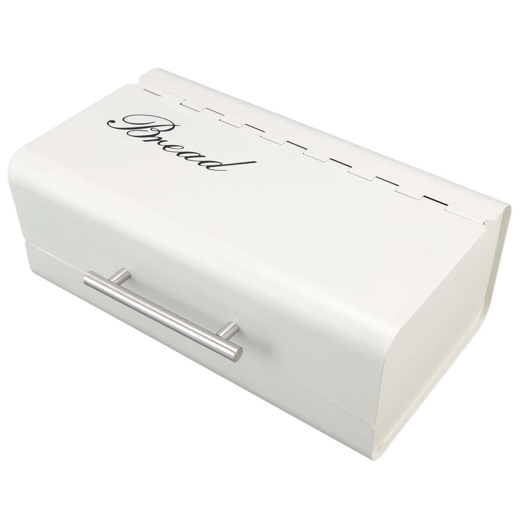 Bread Bin Large Capacity Save Countertop Space Bread Storage Container with Clamshell Door for Home