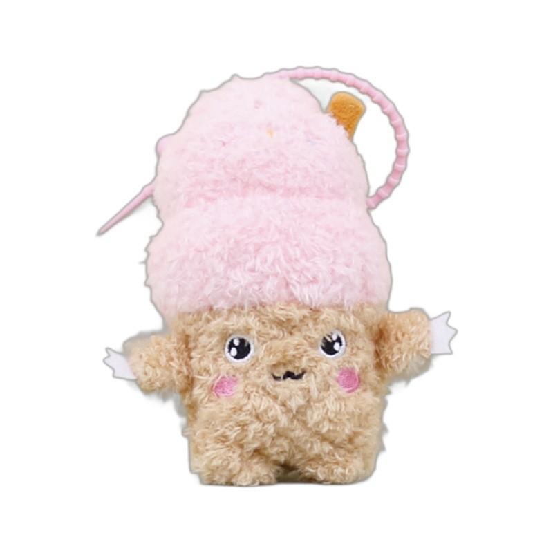 Cute Cream Ice Plush Toy Bag Pendant Doll Keychain Accessory Birthday Soft Gift