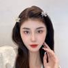 Korean Version of Super Fairy Small Bow Pearl Hairpin Female Simple Personality Side Grab Clip Japanese Cute Internet Celebrity Headgear