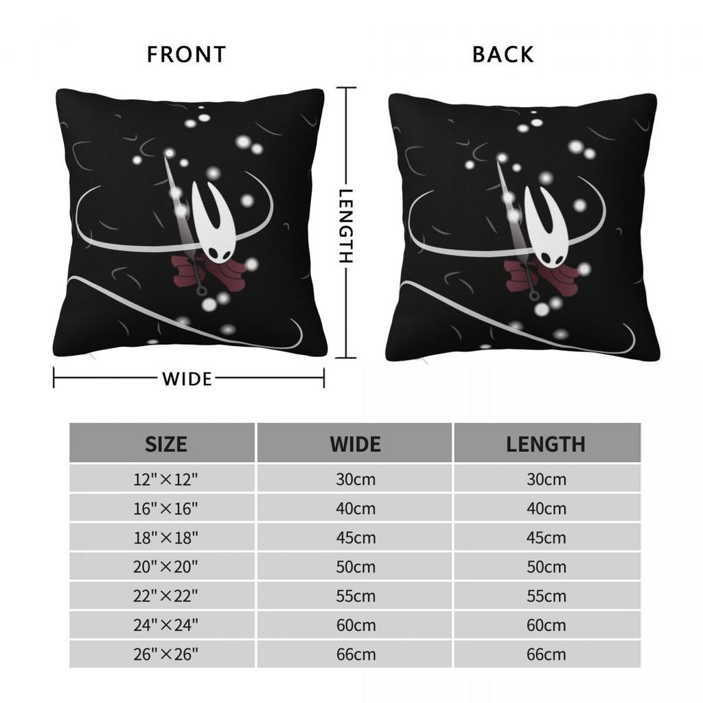 Hollow Knight Silksong Pillowcase Double-Sided Printing Polyester Cushion Cover Decor Throw Pillow Case Cover Bedroom Zipper