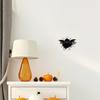 Halloween Bat Wall Stickers, 3D Wall Crack Decals, No Residue Easy Removal Wall Art for Indoor Outdoor Halloween Party