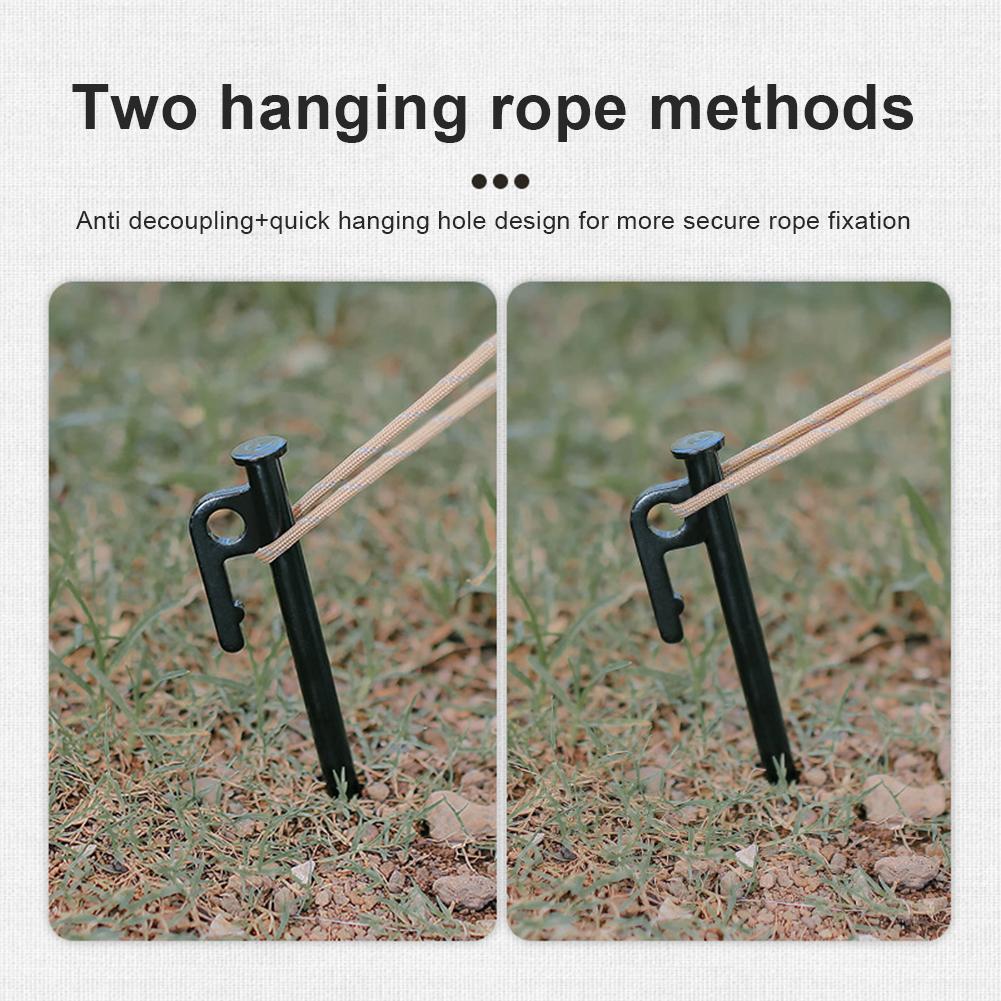 4Pcs 30cm Heavy Duty Steel Tent Stakes with Storage Bag Outdoor Tarp Pegs Outdoor Tent Nails for Outdoor Camping Canopy