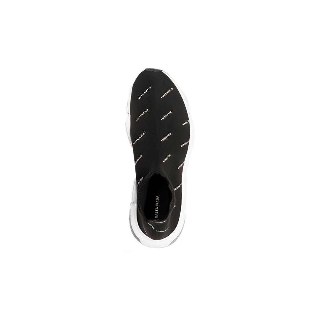 Balenciaga Speed 2.0 Sneakers 'Black Logo Print' Men's 530360W06501006