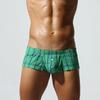 Men's Low-Rise Striped Boxer Shorts Cotton Slim-Fit Lounge Shorts Comfortable Breathable Close-Fitting Underwear