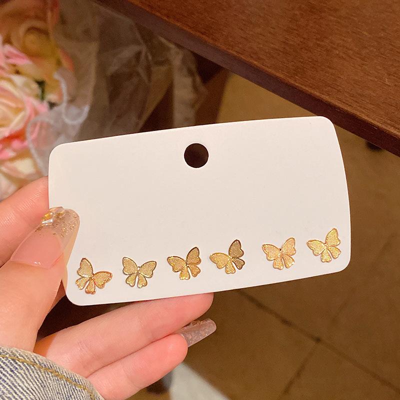 S925 Silver Needle Delicate Zircon Ear Set Small Stud Earrings