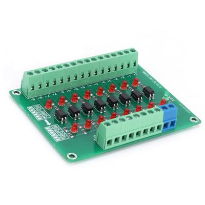 Optisches Isolationsmodul Grenzumschaltfrequenz 20 kHz 12 V auf 3,3 V 8-Kanal-Optokoppler PLC-Signalwandlerplatine