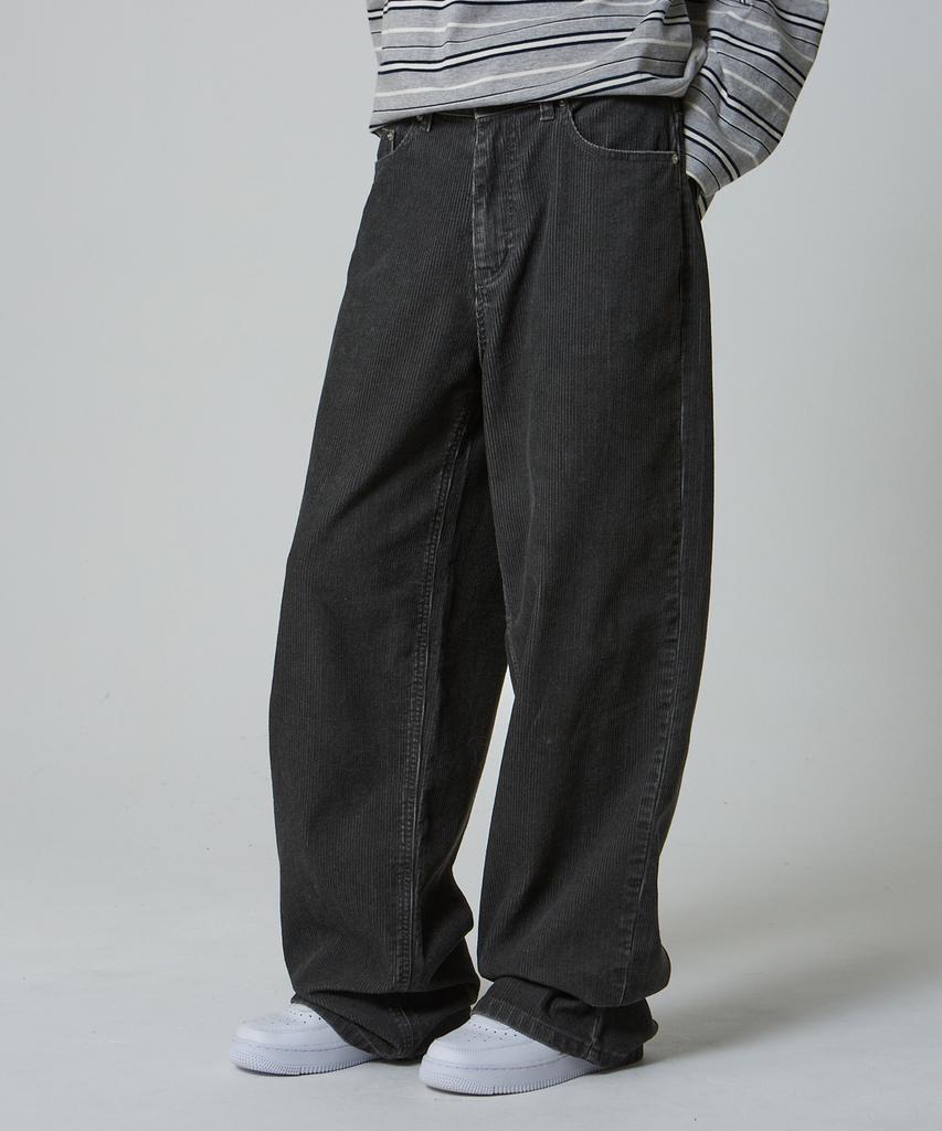 UNKNOWN PLANET Daily Wide Corduroy Pants Gray