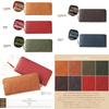Peanuts Genuine Leather Long Made in Large Round Zipper Wallet Wallet, Japan, Capacity, [92030] (Green)