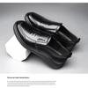 Men's leather shoes new black Soft bottom anti slip and breath shoes men's Business dress casual  luxury light flat