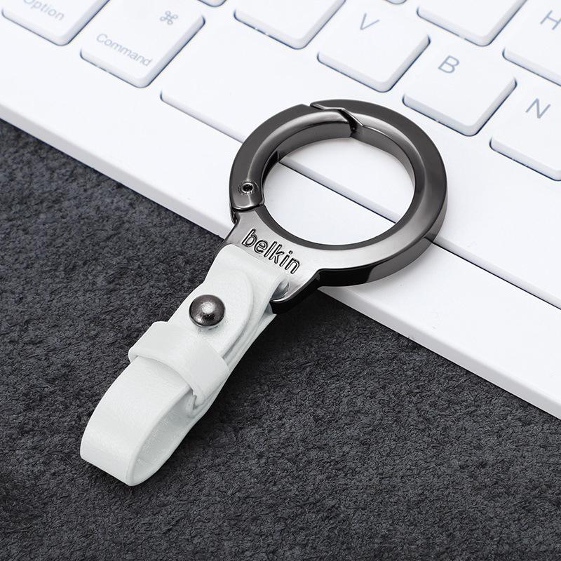 Personalized Anti Loss Key Pendant Leather Keychain Car Key Holder Portable Carabiner Waist Belt Buckle Durable Key Ring For Men