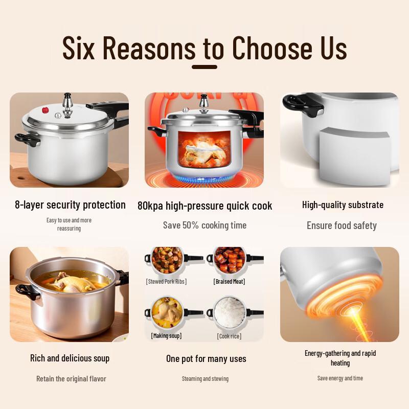 Shuangxi Aluminum Alloy Gas Pressure Cooker