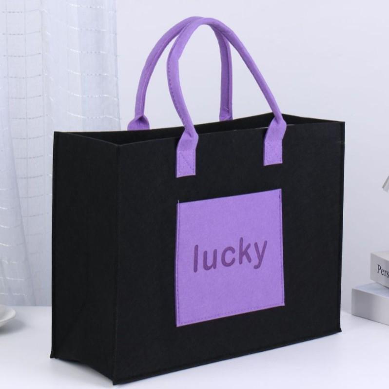 2025 Stylowa Prosta Torba Filcowa: Kreatywna i Wszechstronna Torba na Zakupy