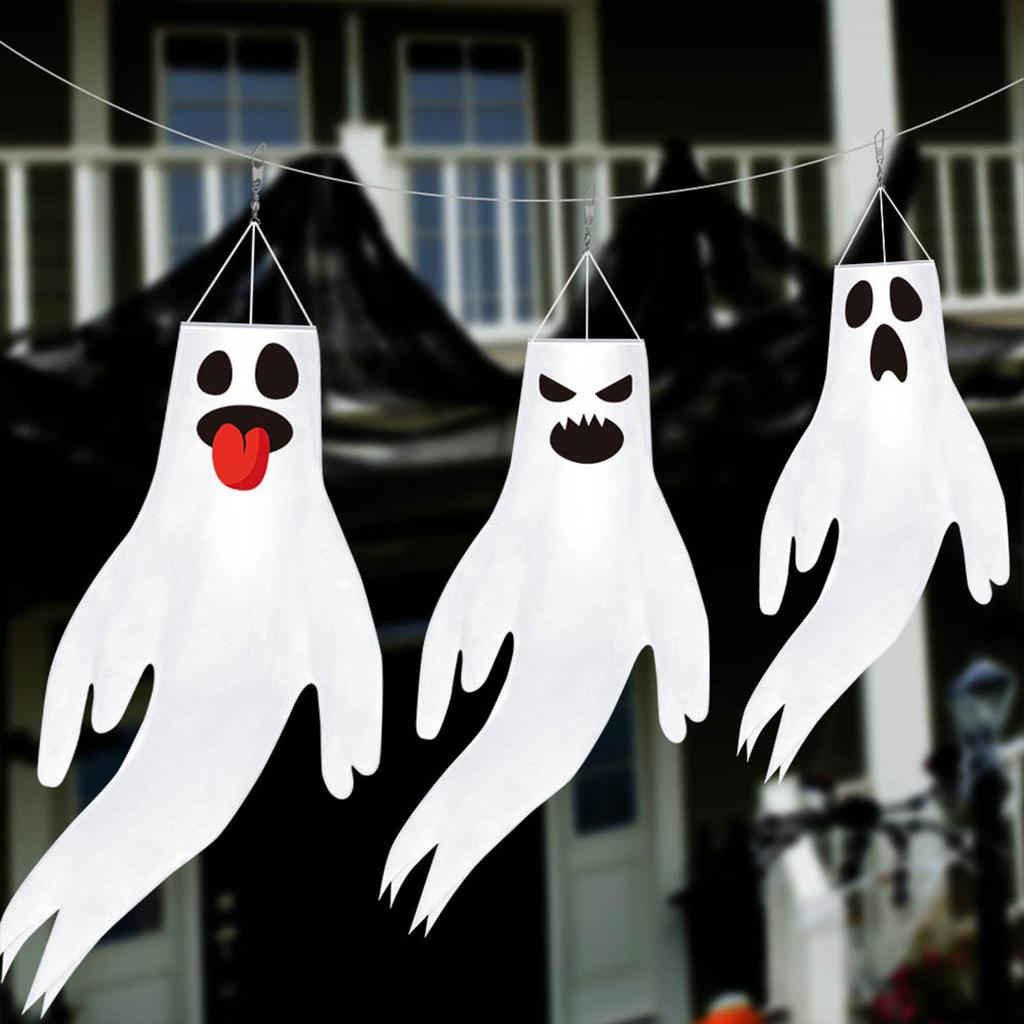 Hanging Wind Sock Flag for Halloween Holiday Outdoor Decoration