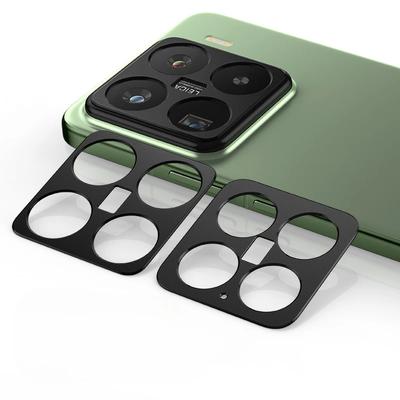 Black Aluminium Alloy Camera Lens Protectors for Xiaomi 15 15Pro Metal Sticker Ring Protection Film Anti-scratch and Shatter Back Camera Protector