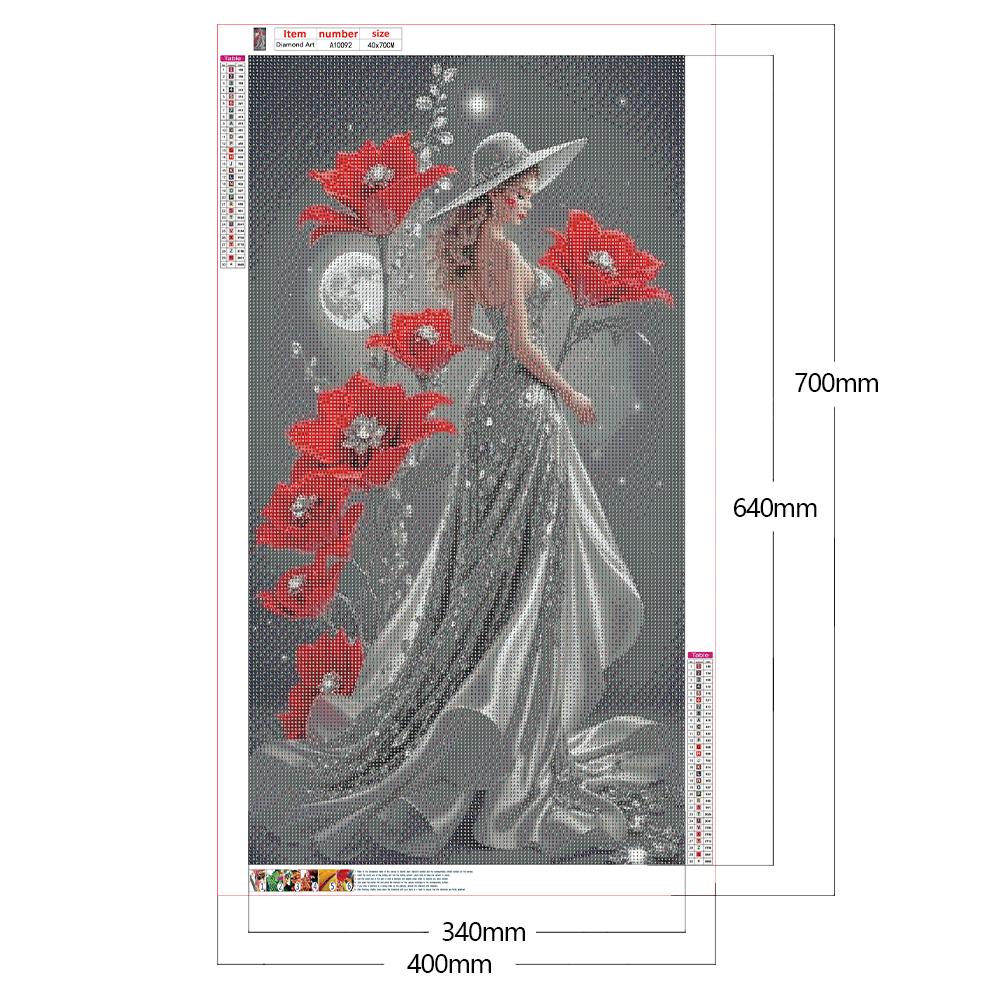 5D DIY Full Round Drill Diamond Painting Character Kit Home Decoration Art Craft