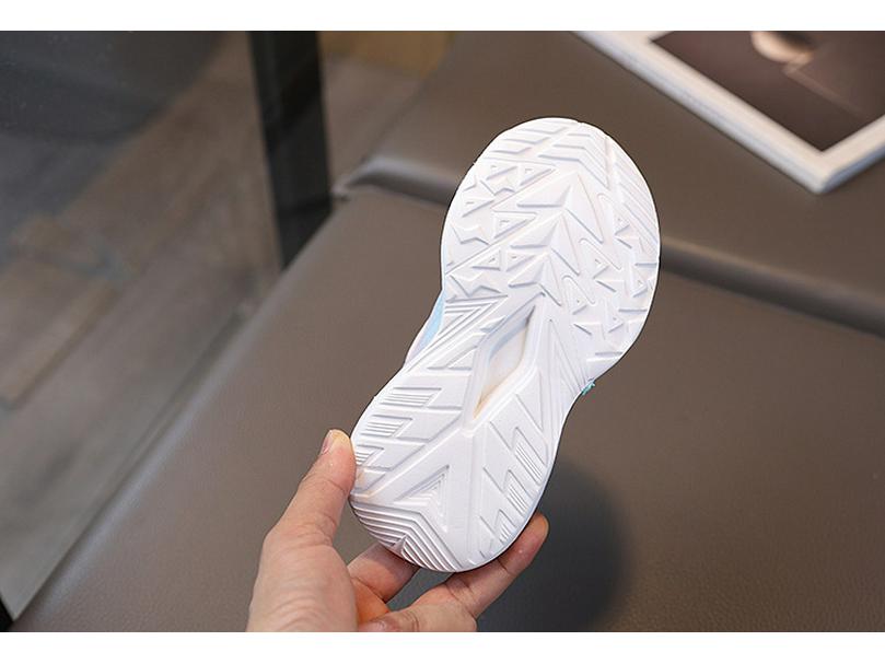 Girls' 2025 Spring Mesh Velcro Sneakers - Small & Medium Sizes