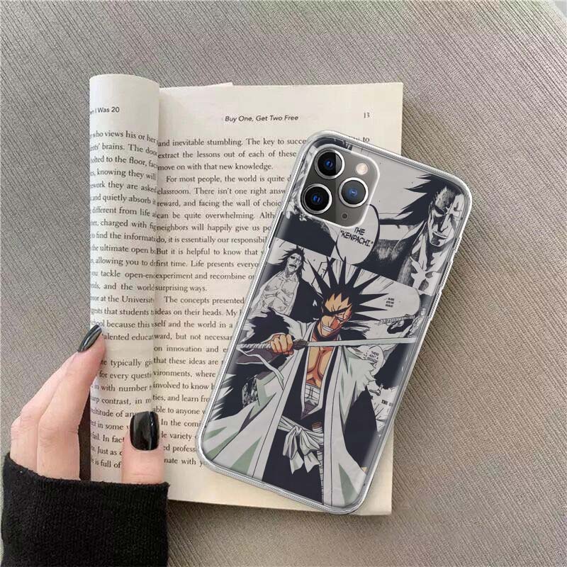 

BLEACH Zaraki Kenpachi Phone Case For Apple Iphone 12 13 Mini 14 15 Pro 17 Pro Max Air 11 16E 16 Plus Shell Cover Clea iPhone 12(12 Pro)