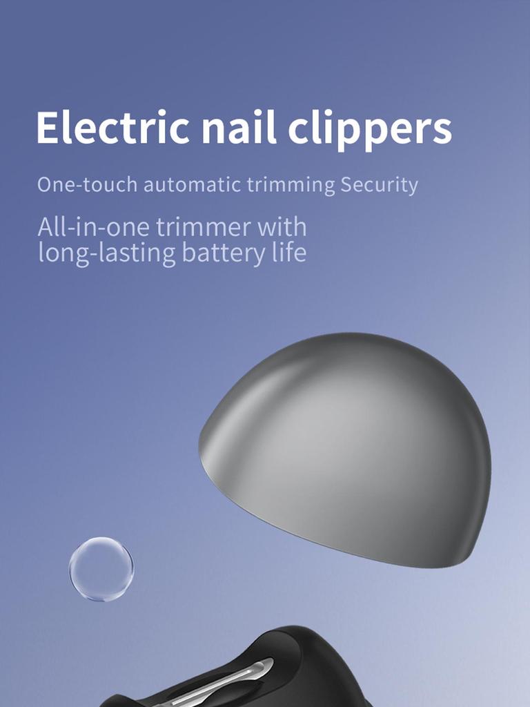 Automatic Electric Nail Clipper with Anti-Pinch and Nail File