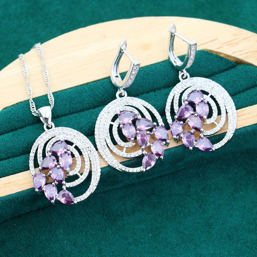 2024 New Luxury Jewelry Necklace Earrings Open Ring AAA Zircon Set