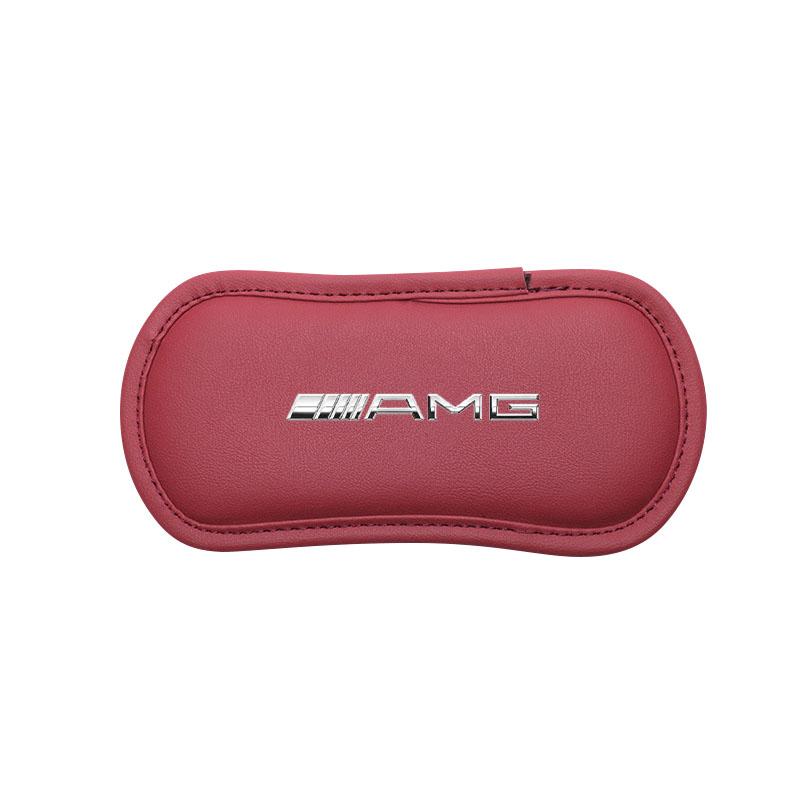 1Pcs Leather Car Pillow Car Knee Pad Elastic Memory Foam Leg Pad For Mercedes Benz AMG W204 W203 W212 W211 W124 W210 GLC GLE E CLA GLA W205 W211