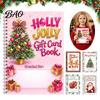 Stocking Stuffers for Teachers Christmas Spiral Bound Book, Vibrant Festive Design Keepsake Booklet, Thoughtful Presents Students Compact Decorative