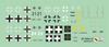 Mark I 1/144 Bf109G-10 „Späte Gustav“ (2 Kits) Plastikmodellbausatz MKM 144072N (Flugzeug)