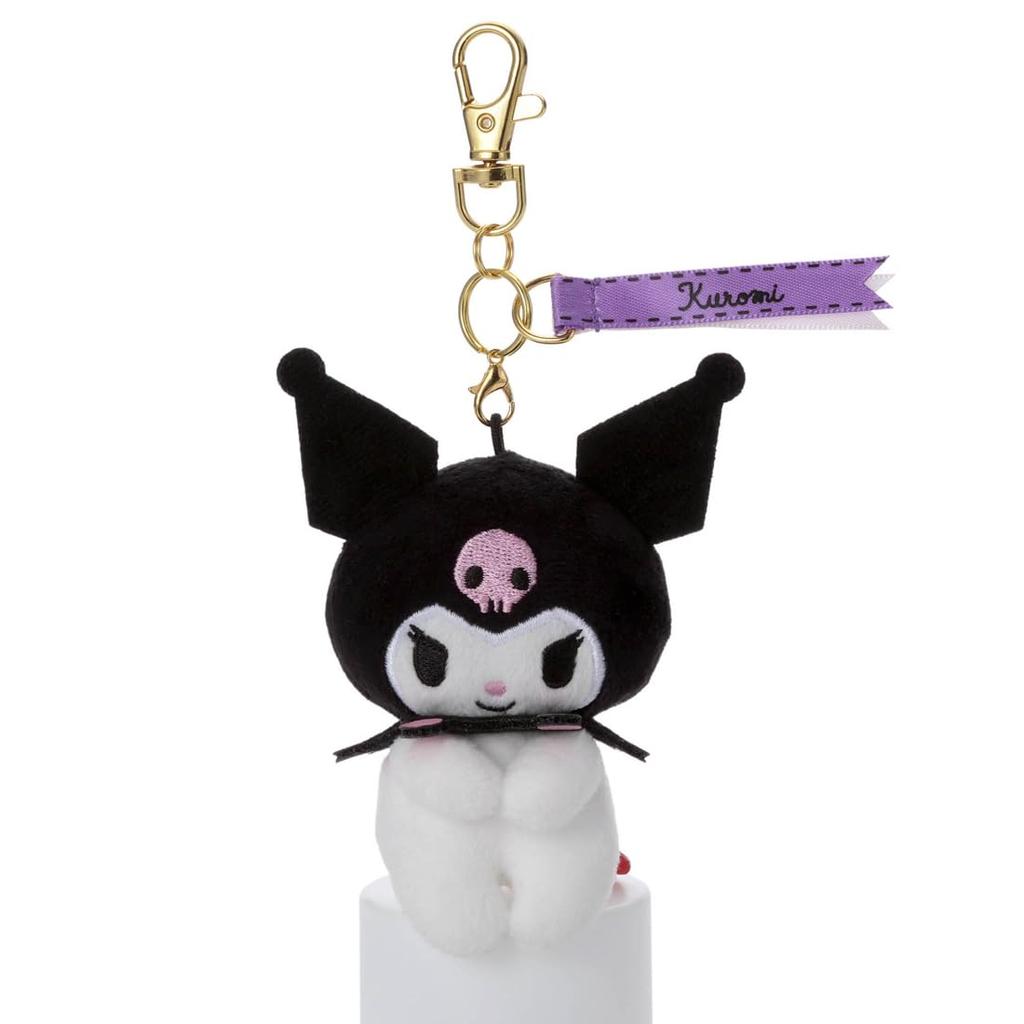 Takara Tomy Arts Sanrio Characters Chokkorisan Key Charm Mascot Kuromi 9cm (approx. Tall)