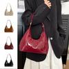 New Design Luxury Armpit Bag Glossy Women's Handbag Fashion Retro Shoulder Bags  Female