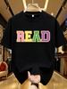 WDS01219Letter Printing Plus Size Unisexs Tshirt Summer Casual Street Fashion Unisexs Joker Short Sleeve Tshirt