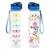 1L Gradient Frosted Travel Mug with Bounce Cover - 1000ml Space Cup, Large Capacity Student Water Bottle