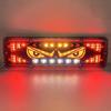 2pcs 12V-24V Truck Devil's Eye Side Marker Light LED Taillight DRL Running Signal Light Auto Rear License Plate Lamp