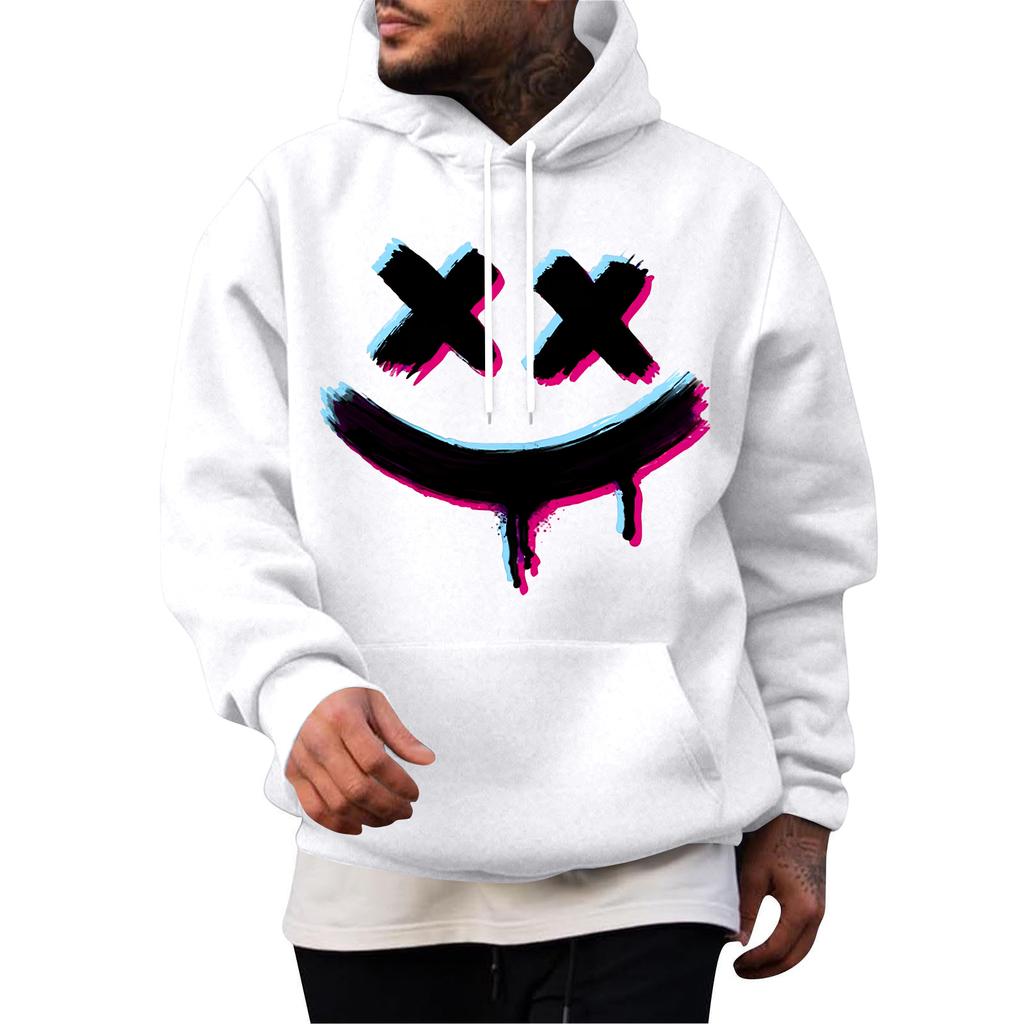 Men's Casual Hoodie Fashion  Sweatshirt With Hood Leisure Tops Teenager Streetwear Fashion Long Sleeve Shirt Warm