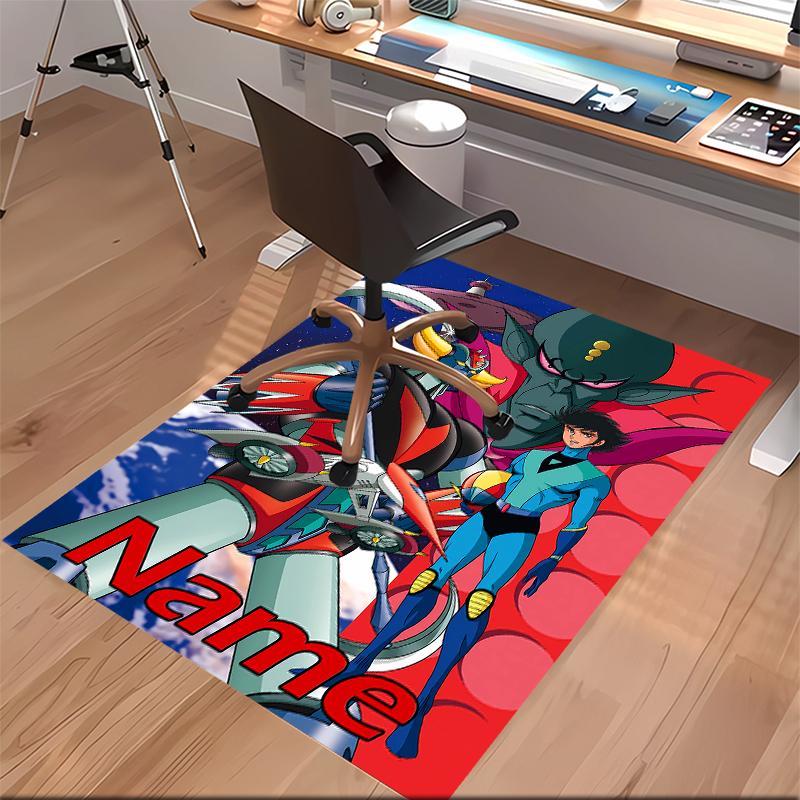 Custom personalization UFO Robo Grendizer Print Area Rug - Soft, Washable Non-Slip Indoor Mat,Living Room,Home&Office Decorative Rug