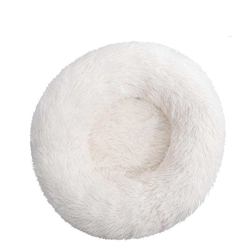 40-90cm Round Pet Bed For Large Dog Bed Super Soft Cat Carpet Bed Long Plush Dog House For Medium Dog House Winter Warm Sleeping