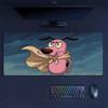Courage the Cowardly Dog Mouse Pad, Large Gaming Desk Mat, Non-slip XXL Mousepad for Laptop & Tablet, Mini PC Playmat with Stitched Edges