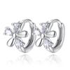 Weihua Plum Blossom Snowflake Crystal Earrings - Korean Fashion Studs for Women, Perfect Christmas or Birthday Gift