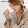 BOHOBOCO Women's 100% Cashmere Half-Finger Gloves