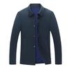 Autumn New Middle-aged and Elderly Men's Jacket Dad Jacket Long Button Coat Male Loose Large Size Jacket
