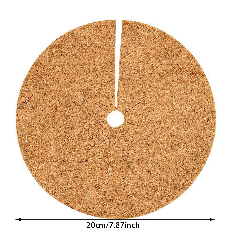 

20/25/30/35cm 3PCS Natural Coco Coir Fiber Tree Mulch Ring Protector Organic Mat for Indoor Outdoor Disc Plant Cover Flower Pot 3pcs
