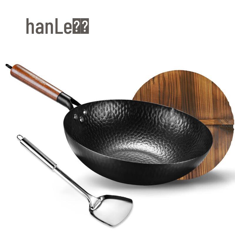 HanLe Traditional Cast Iron Wok