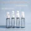 Travel Bottles Leak Proof 4 In 1 Containers for Toiletries Refillable Plastic Bottles with Lid Spray Lotion Shampoo