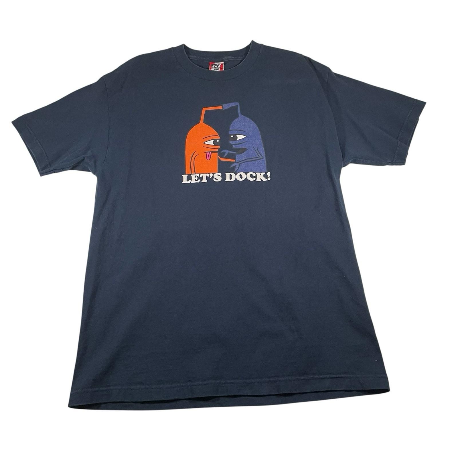 Vtg Y2K Toy Machine Tumyeto Skate T L Graphic Skateboarding Blue Mens Unisex T-Shirt S