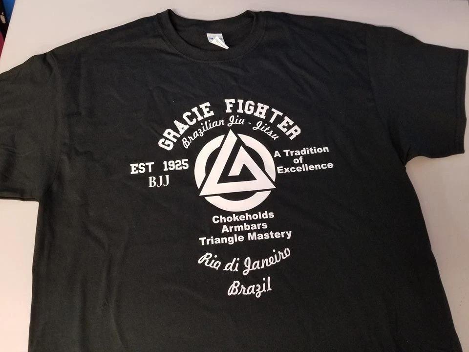 GRACIE MMA FIGHTER Джиу-джитсу PRIDE FC ЧЕМПИОНАТ ПО БОЯМ футболка XXL