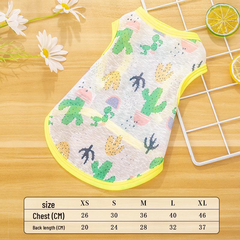 

Летний жилет для питомцев: Легкая солнцезащитная рубашка для маленьких собак и кошек, идеально подходит для весны и лета. M