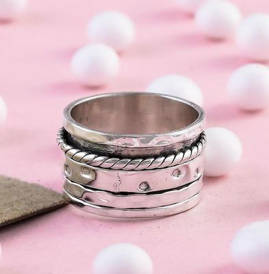 Δαχτυλίδι Spinner Σχεδιασμού, Δαχτυλίδι Spinner από Ασήμι 925 Sterling, Χειροποίητο Κόσμημα, Δαχτυλίδι Statement, Δαχτυλίδι Υπόσχεσης, Δώρο Αγίου Βαλεντίνου, Δώρο Πρωτοχρονιάς,