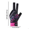 3 Finger Billiard Glove Pool Cue for Women Men Non Slip Left Hand Lightweight Snooker