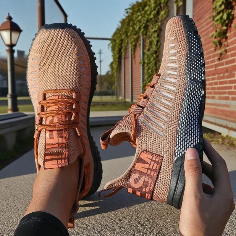 Fashionable Women's Sneakers Lightweight Breathable Fast Drying Mesh Cushioning Running Shoes Fitness Training Non Slip Shoes